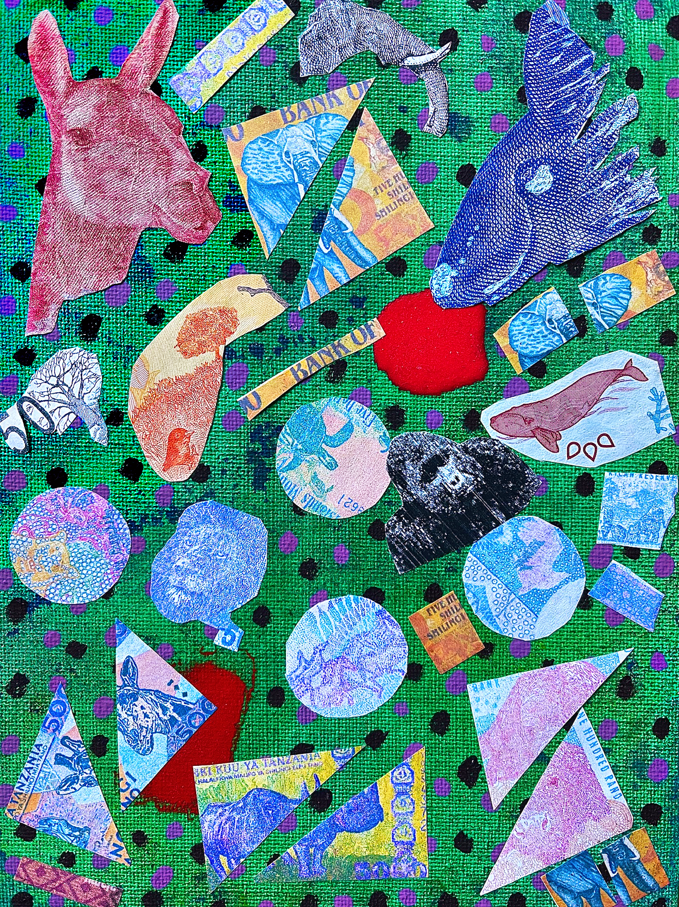 Divided Dotted Currency Animals