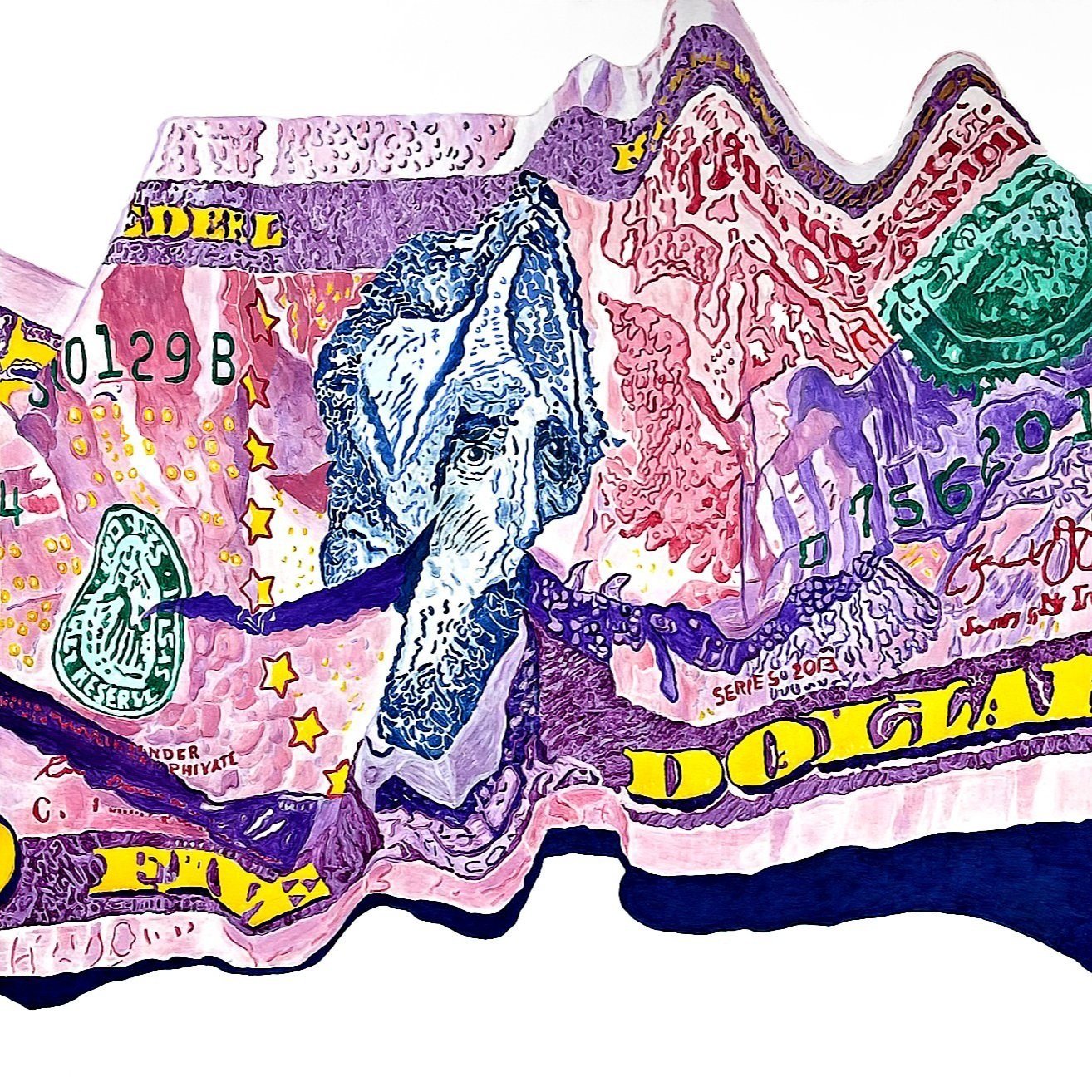 Crumpled Abe No. 3