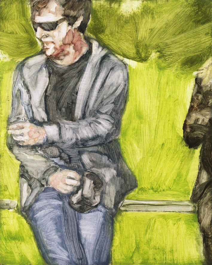 Nico and Dani. Oil on MDF, 24 x 30 cm, 2015