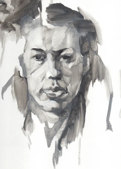 Study, Joanne. Oil on paper, 16 x 22 cm, 2016