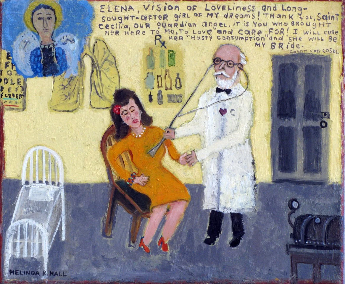 Melinda K. Hall, "A Love Possessed: #1 The Meeting", 11" x 13"