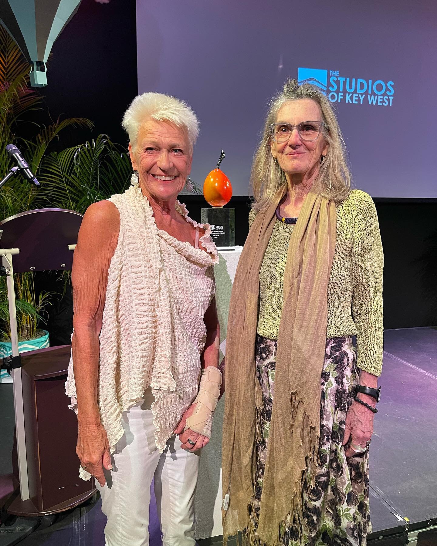 ROSI WARE received the 2024 Golden Mango 🥭 Award from The Studios of Key West last week for her many contributions to our community. What a STAR! I&rsquo;m proud to be her friend.  # goldenmangoaward #tskw #ware.rosi #keywest