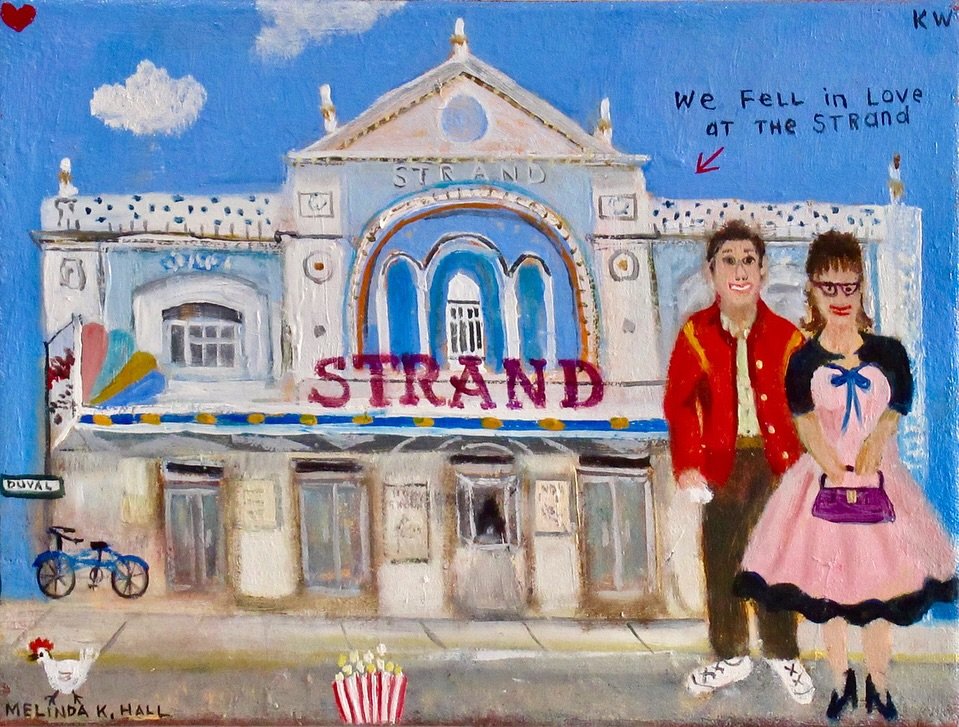 Painter, Melinda K Hall, once again captures the essence of Ben&rsquo;s song, AT THE STRAND which he will be premiering tonight at the Key West Theater Backstage Listening Room. 7pm