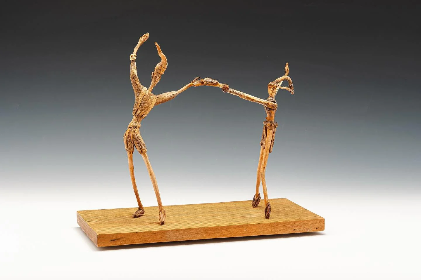 Celebrate art and legacy with this beautiful hand-carved sculpture by the late Duke Rood. These two figures dancing is a timeless reminder of the beauty in connection and movement. Own a piece of his artistry and keep his memory alive. DM for details