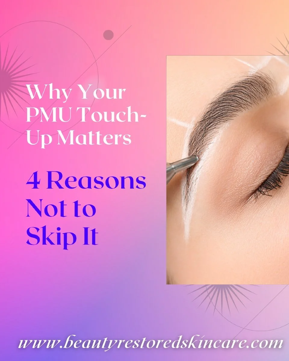Your touch-up appointment isn&rsquo;t optional&mdash;it&rsquo;s essential! 💫

After your initial PMU session, the skin goes through a full healing cycle. That second visit gives your artist the chance to reinforce pigment, refine shape, and make sur