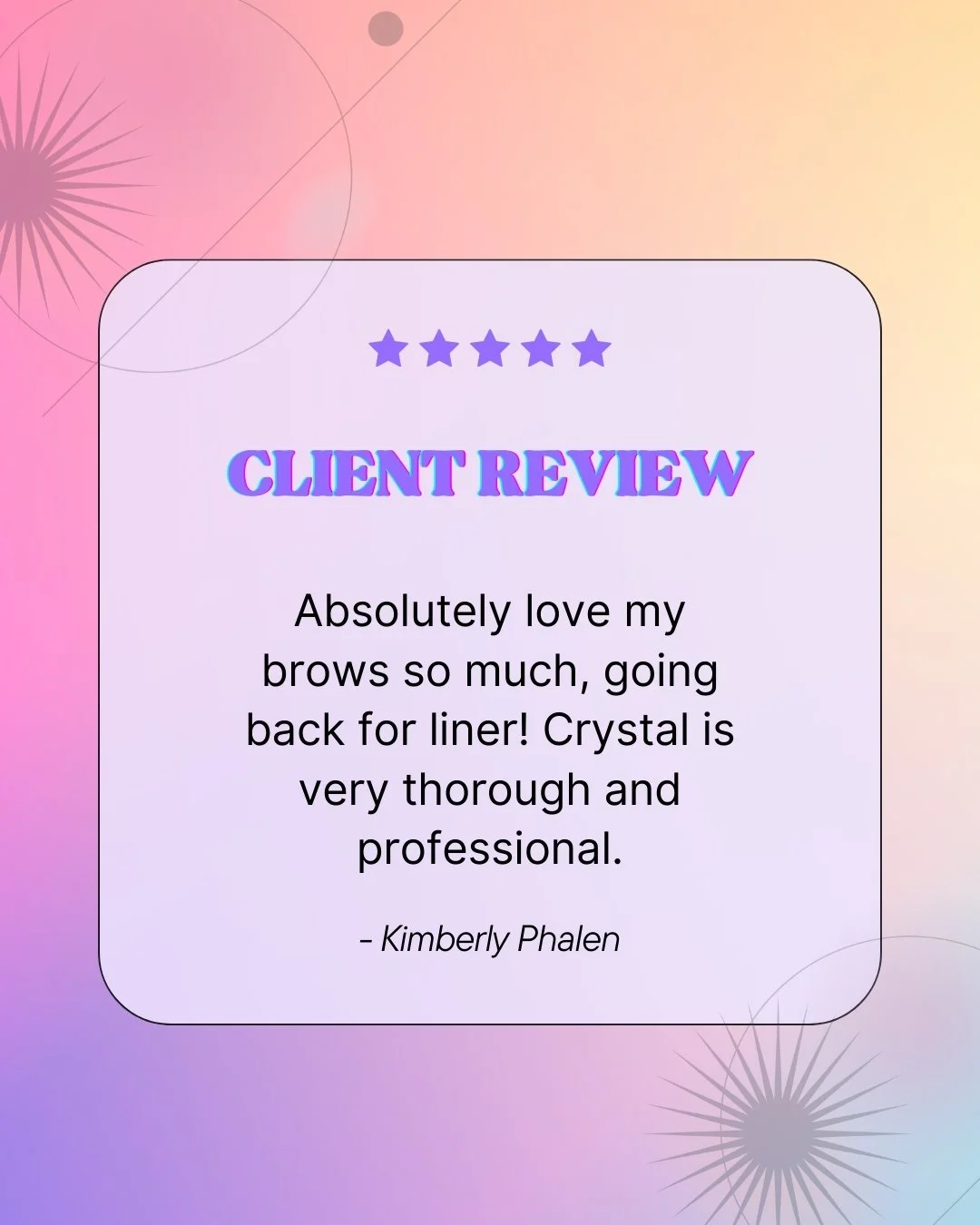 Nothing makes my day like client love! 💕

Thank you, Kimberly, for the kind words and trust in my work. Can&rsquo;t wait to see you back for your liner appointment! ✨

#clientlove #pmubrows #browtransformation #browartist #beautyconfidence #permanen