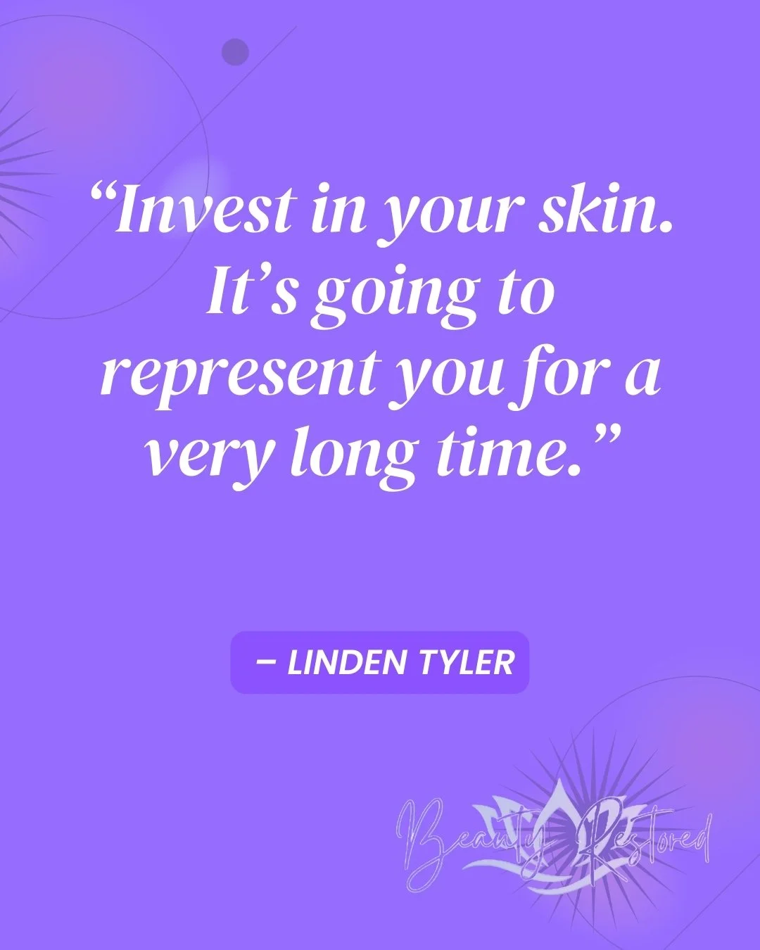 Your skin is the one thing you wear every single day&mdash;it tells your story before anything else. ✨

Taking care of it isn&rsquo;t just about looking good; it&rsquo;s about feeling confident, healthy, and radiant in your own skin. 💖

Invest in it