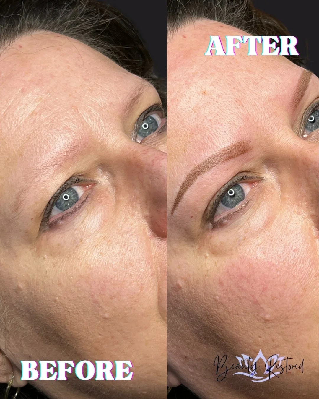 ✨ Loving how these powder brows turned out! 🤎
This sweet client came in with barely-there brows, and now&mdash;just look at that shape and softness! Total game-changer.

No pencils, no smudging, just effortless definition every day. 🙌

#powderbrows