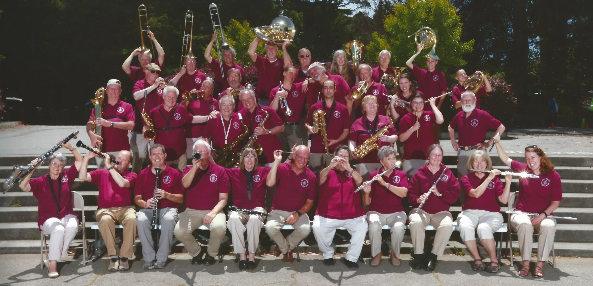 We're still learning how to properly hold our instrumentS!