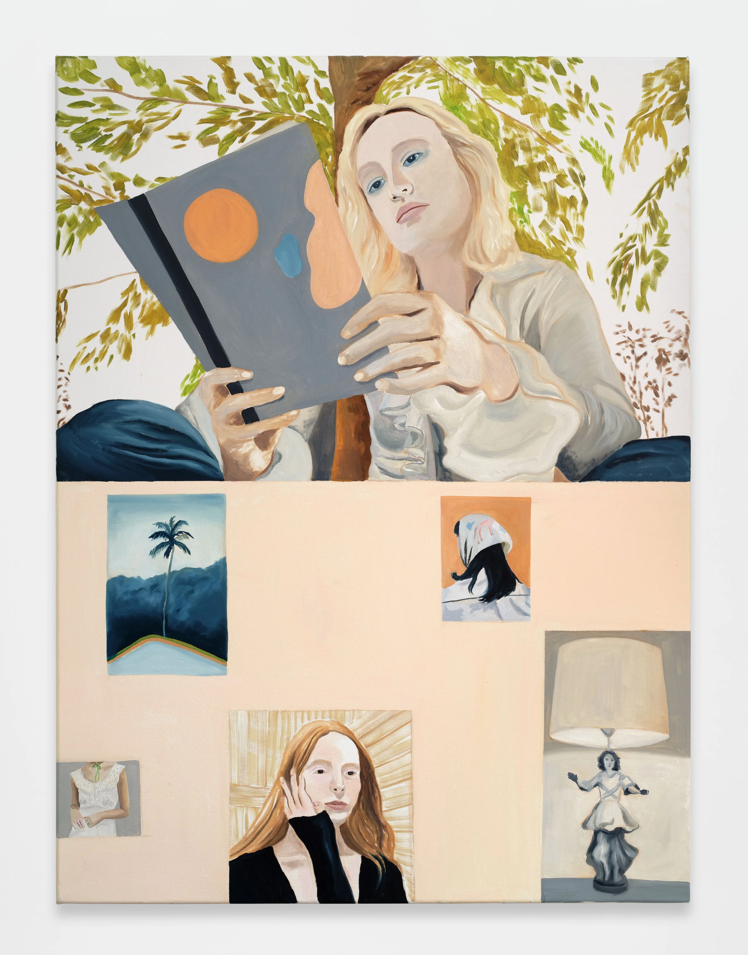  Shayna’s World, oil on canvas, 36” x 48”, 2025 