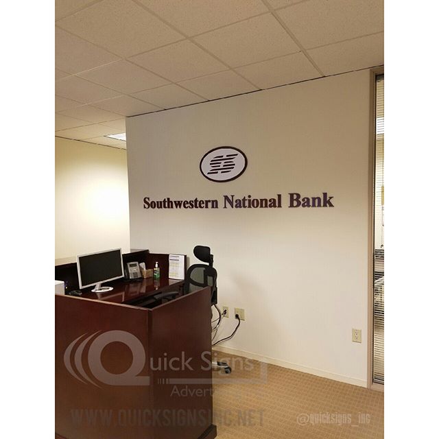 Looking to enhance the appearance of your new office??? Let us help you. This customer request his business logo to be displayed at the entrance of his office. Interior lettering is a great way to enhance your business appearance. &bull;Call or email