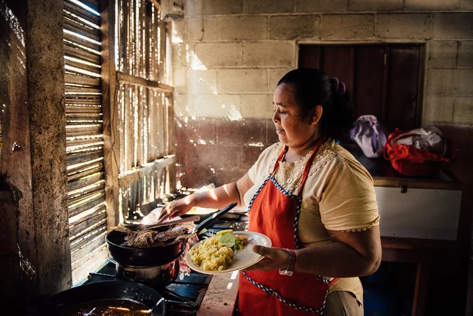 I asked to watch this local woman prepare our lunch of fried fresh-caught fish, rice, and salad. It was a simple set up and utterly delicious. 