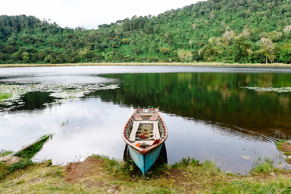 At the top, there was a stunning volcanic lagoon, the Laguna Verde. 