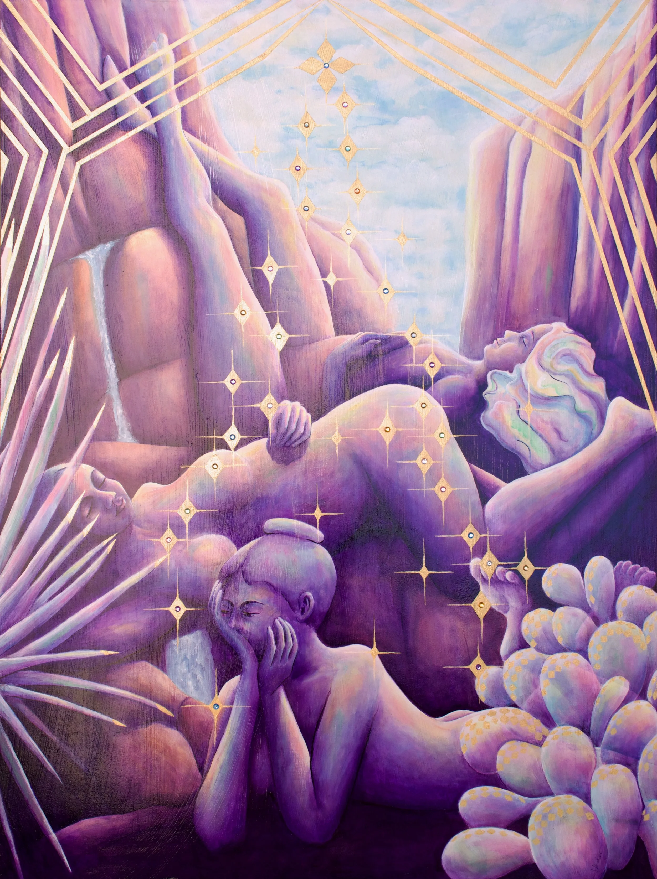 Nudes in Desert Landscape