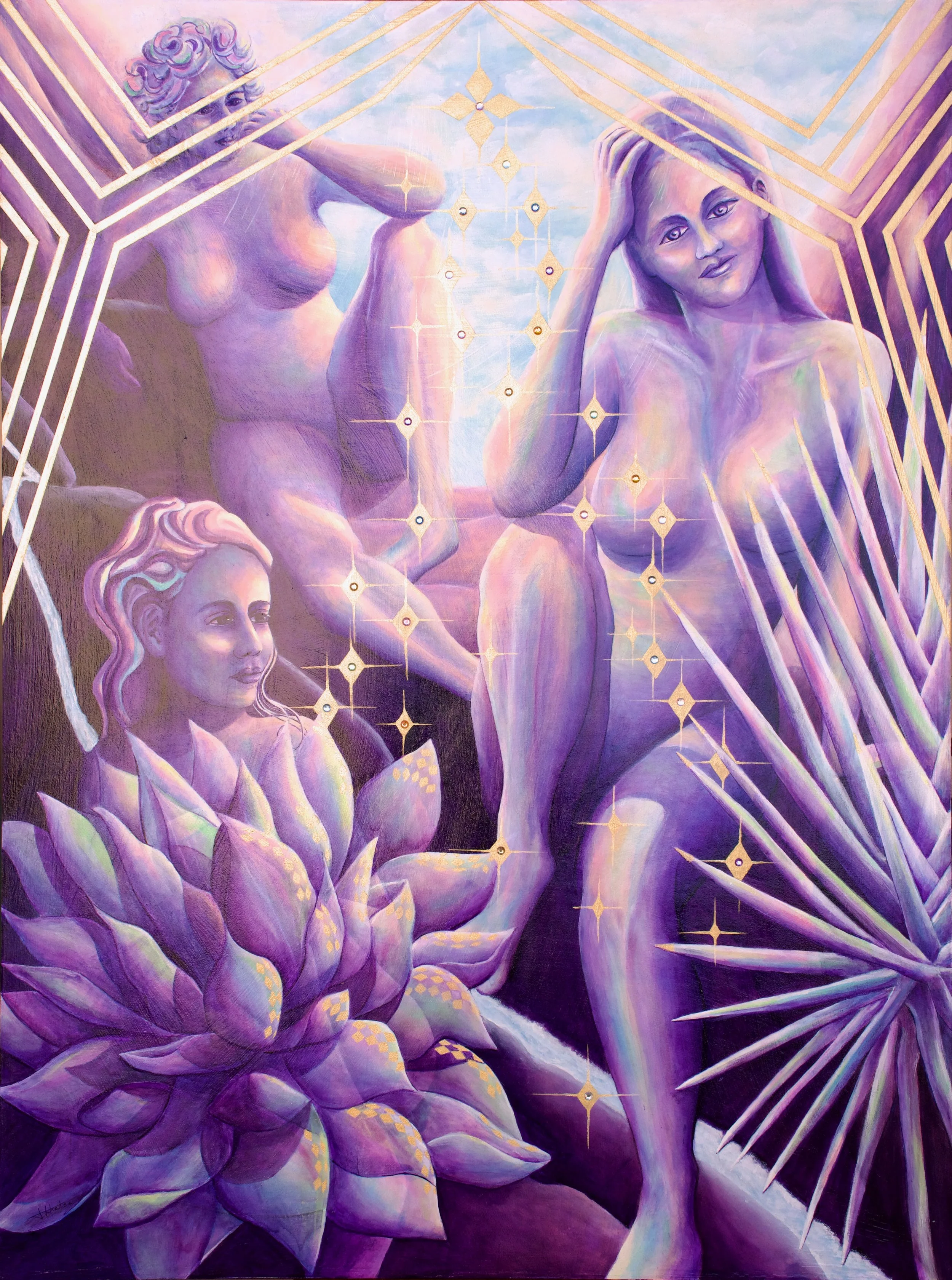 Nudes in Desert Landscape