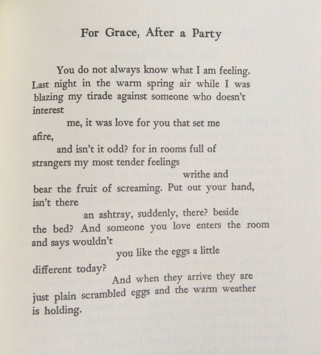 Perfect poem for a Sunday morning in spring by Frank O&rsquo; Hara 🤍
