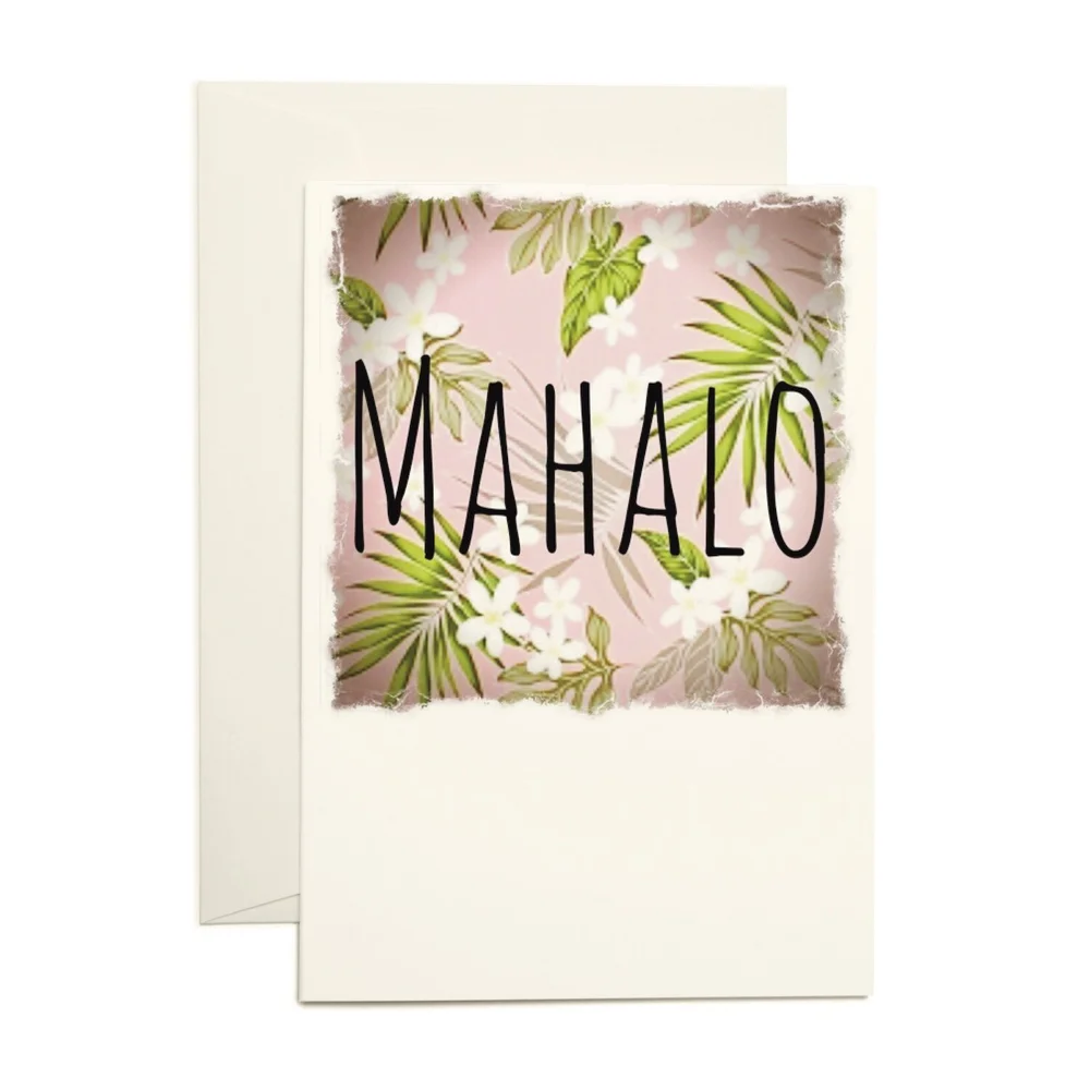 Mahalo (Hawaiian Thank you) #C-516H  PaperLove Boutique
