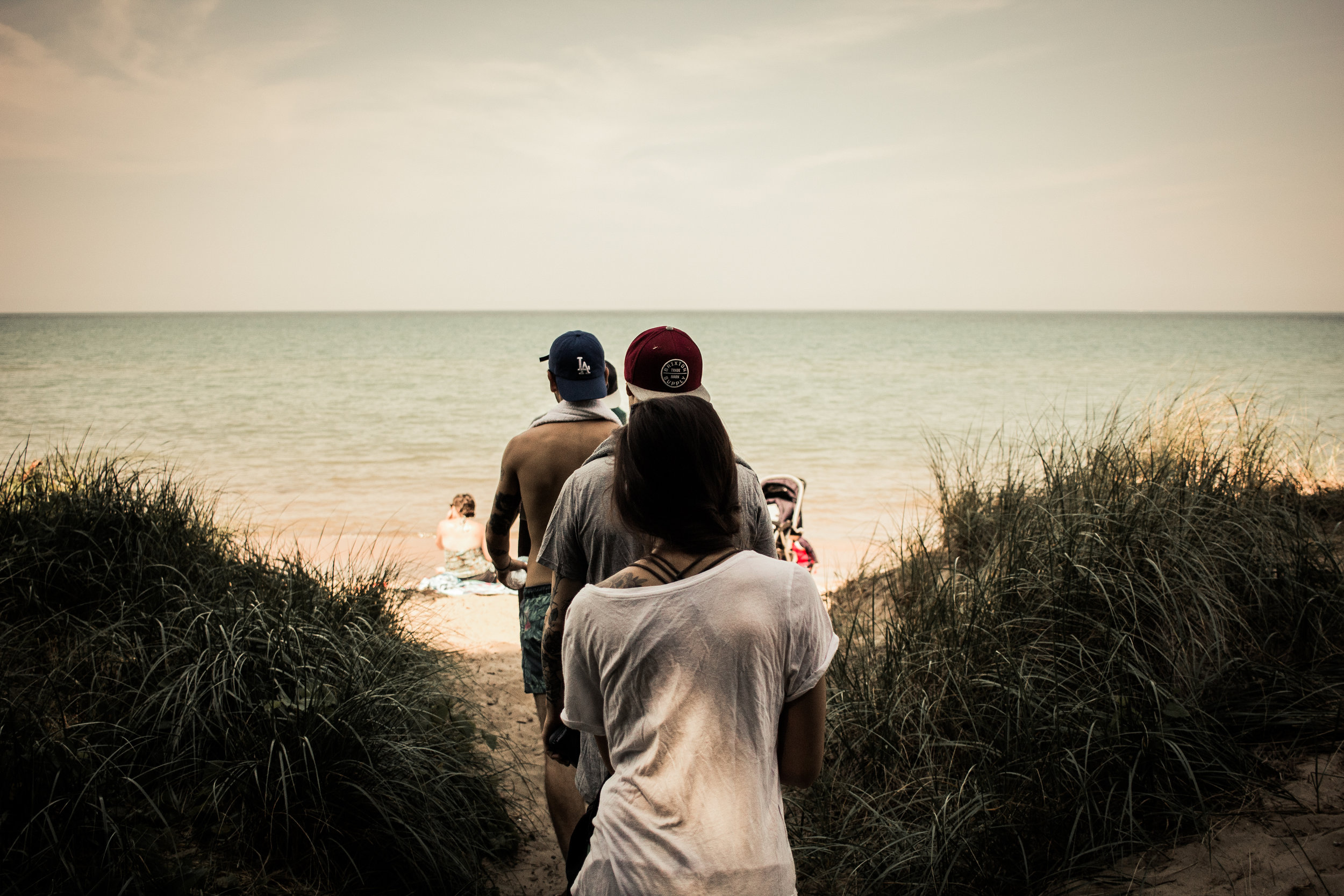  This was taken somewhere in Michigan while I was on tour with Shatterproof. We woke up on the other side of Lake Michigan at sunrise and had breakfast at a little diner. The weather was perfect and the water was warm. Really great day.&nbsp; 