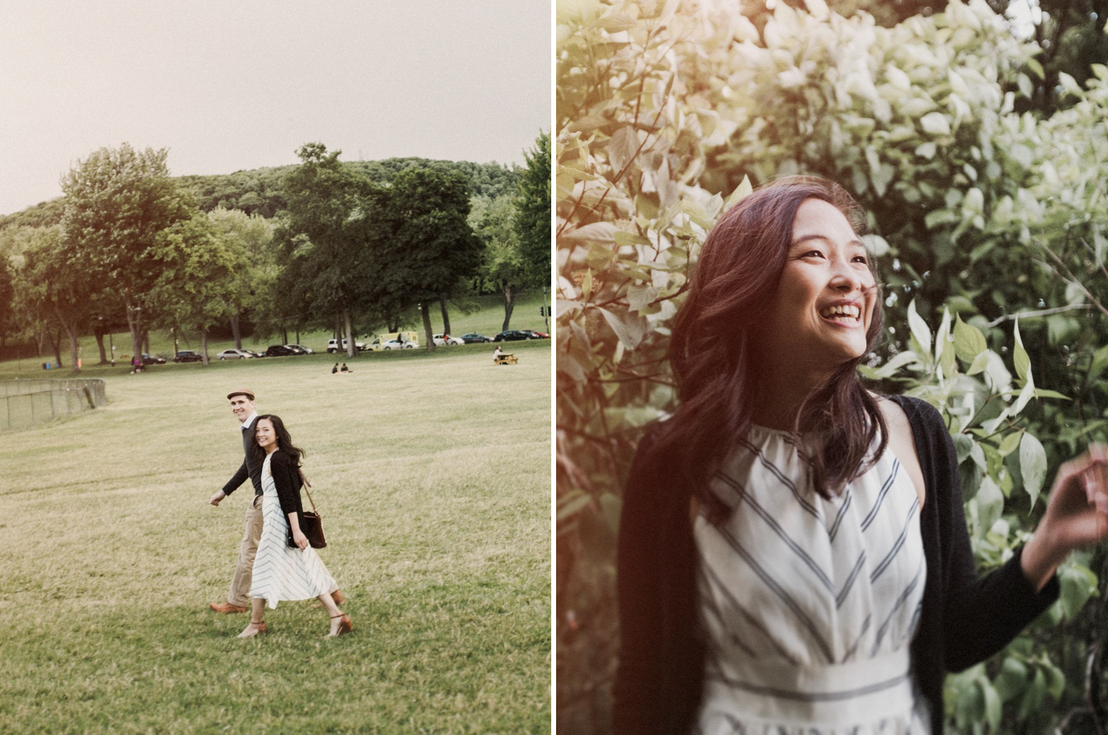 Engagement session with downtown couple in Montreal Mont Royal.jpg