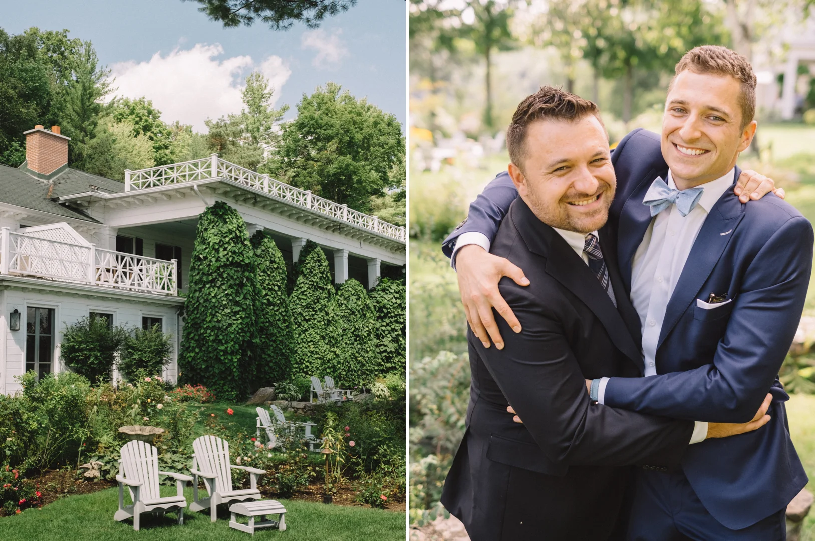 Manoir Hovey wedding portrait