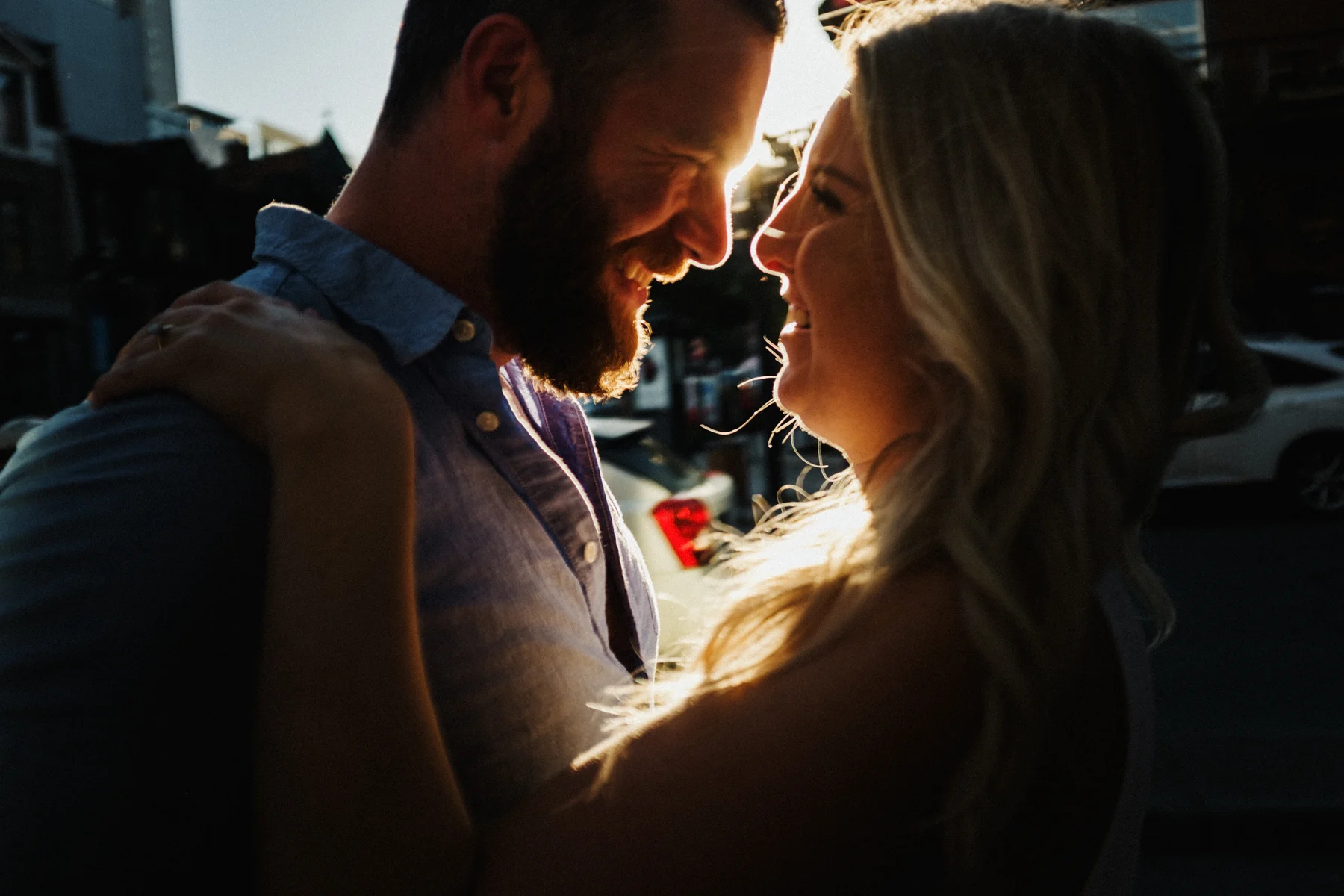 sunset engagement photos Montreal