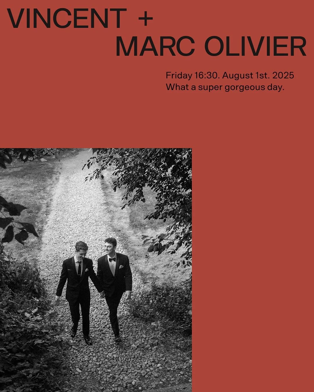 Major dreamy vibes all day with these two hunks for their wedding beside the GV raceway - Congrats Vincent and Marc-Olivier.  #montrealweddingphotographer #montrealwedding #polaroid #documentaryweddingphotography #fujifilm