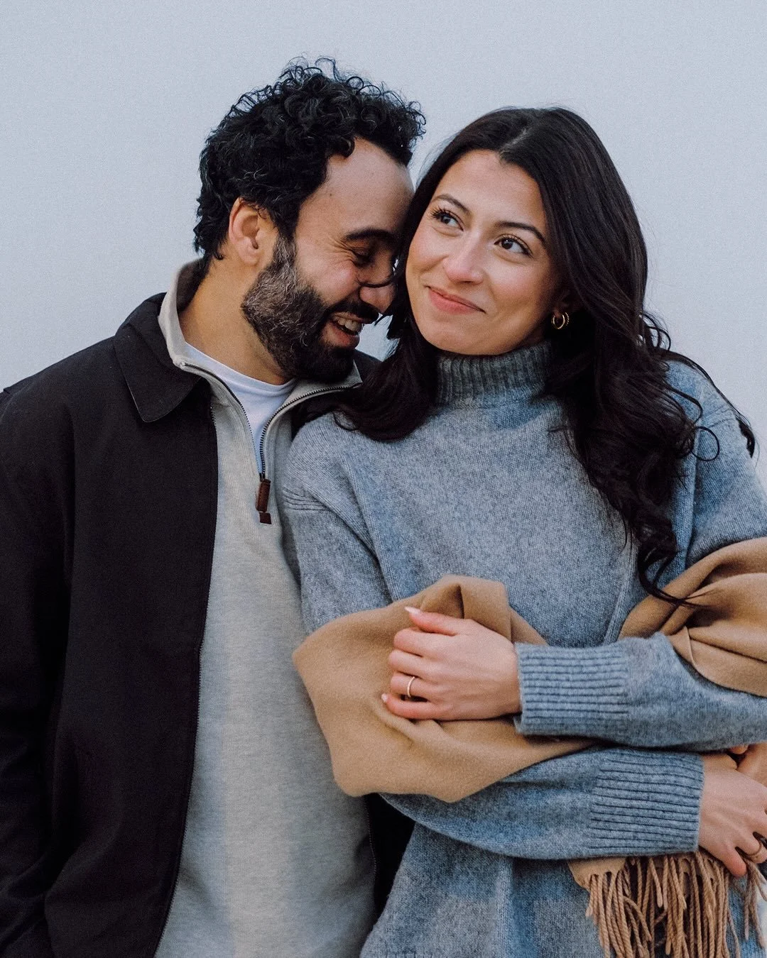 She said yes in the cafe ~ and their #montrealwedding happened a week later :) Nardjes &amp; Mohamed #engaged and loving life in -20 weather, surrounded by the best lattes, croissants, and happy strangers. Do visit this cafe, it&rsquo;s honestly the 