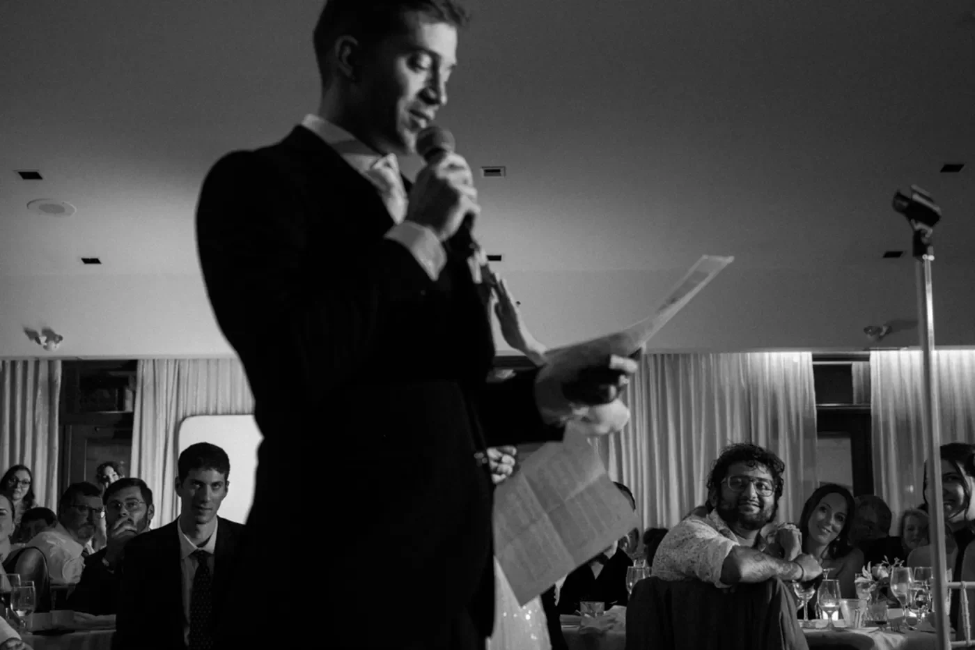  groom speech at at Auberge Des Gallent wedding 
