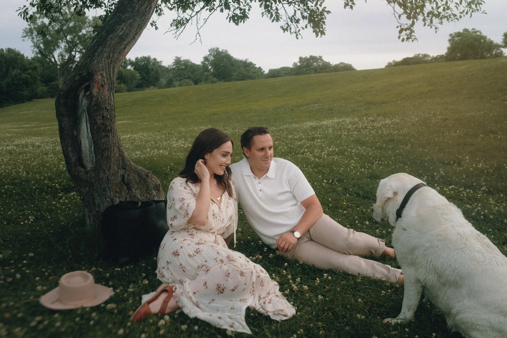 Dominion Arboretum Engagement session with engaged couple