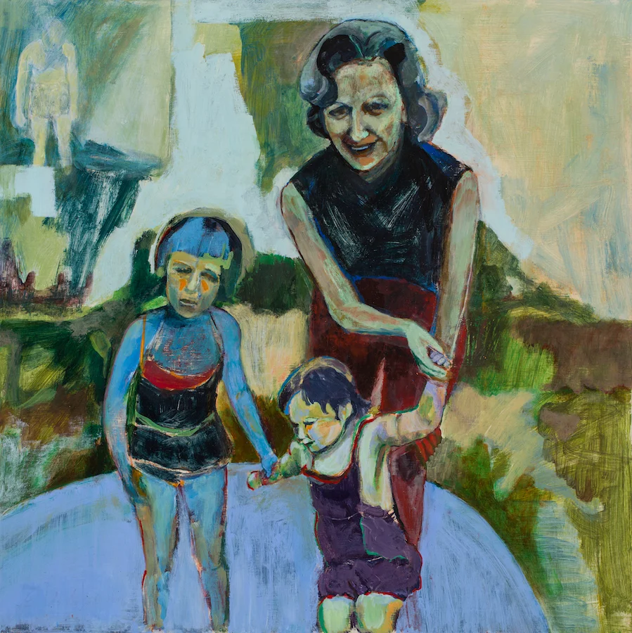 Puppetry, 2017, Acrylic on board, 22" x 22"