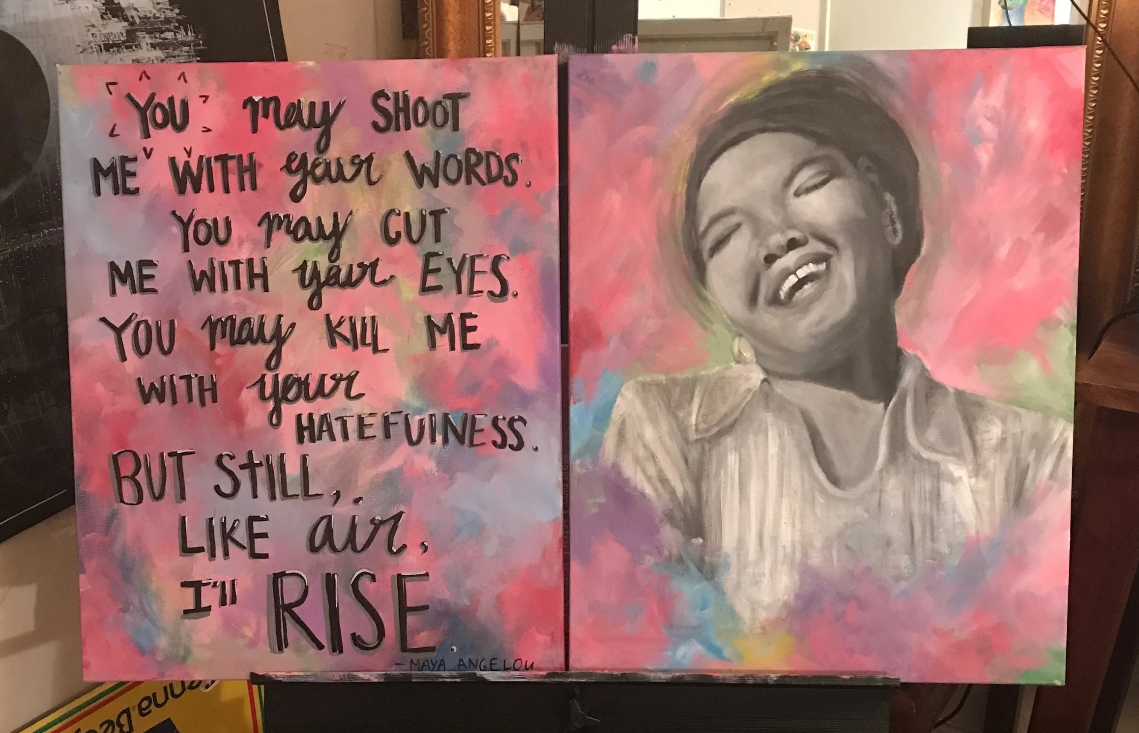 Your Family Portrait painted by S.G., a SHS Junior and FamilyPoint participant
