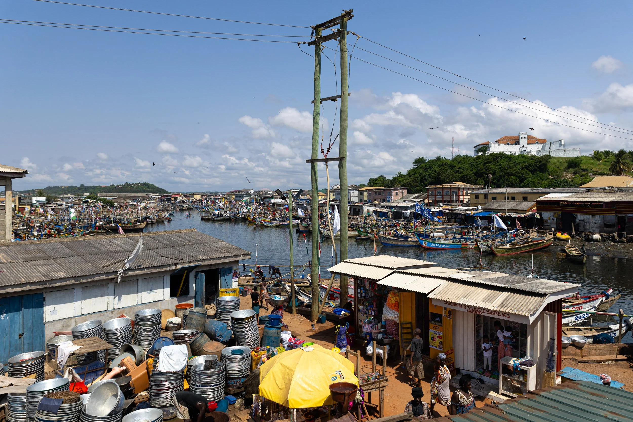  The Elmina fishing village