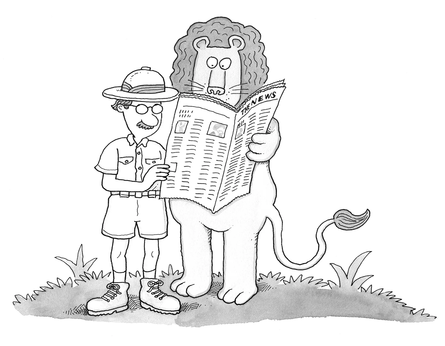   LARSENTIOUS  (lar sen' tee us') adj. Consulting  The Far Side  before addressing any other part of the newspaper. 