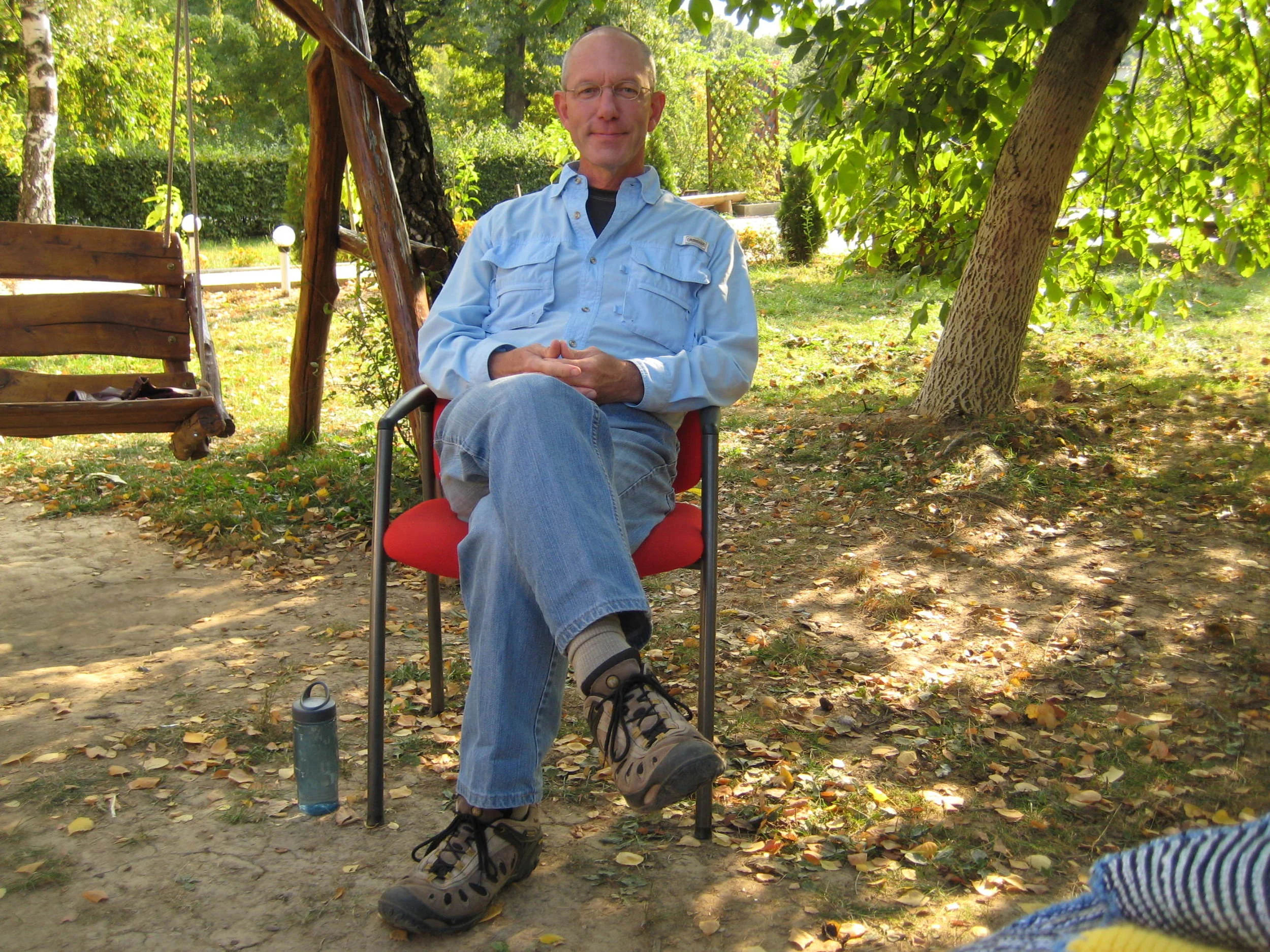 At work in Ukraine.
