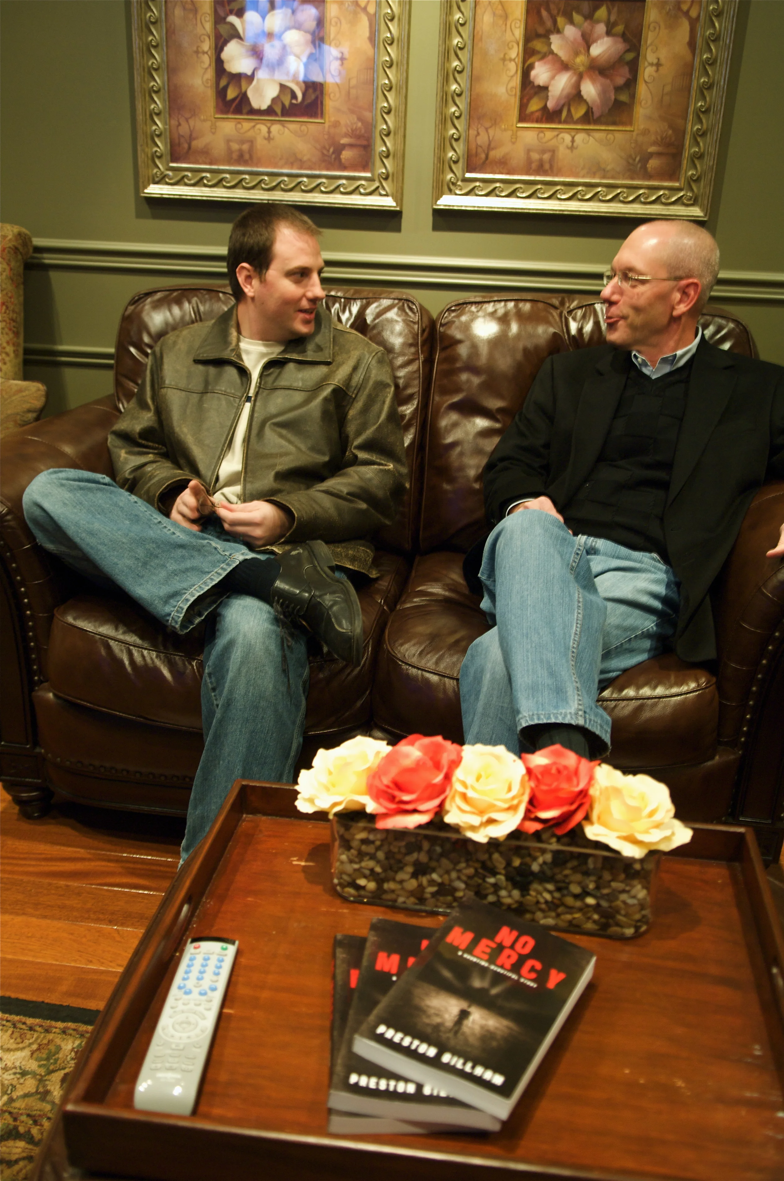 With Ross, an exceptional leader and friend, in the Green Room of "100 Huntley Street," Toronto. 