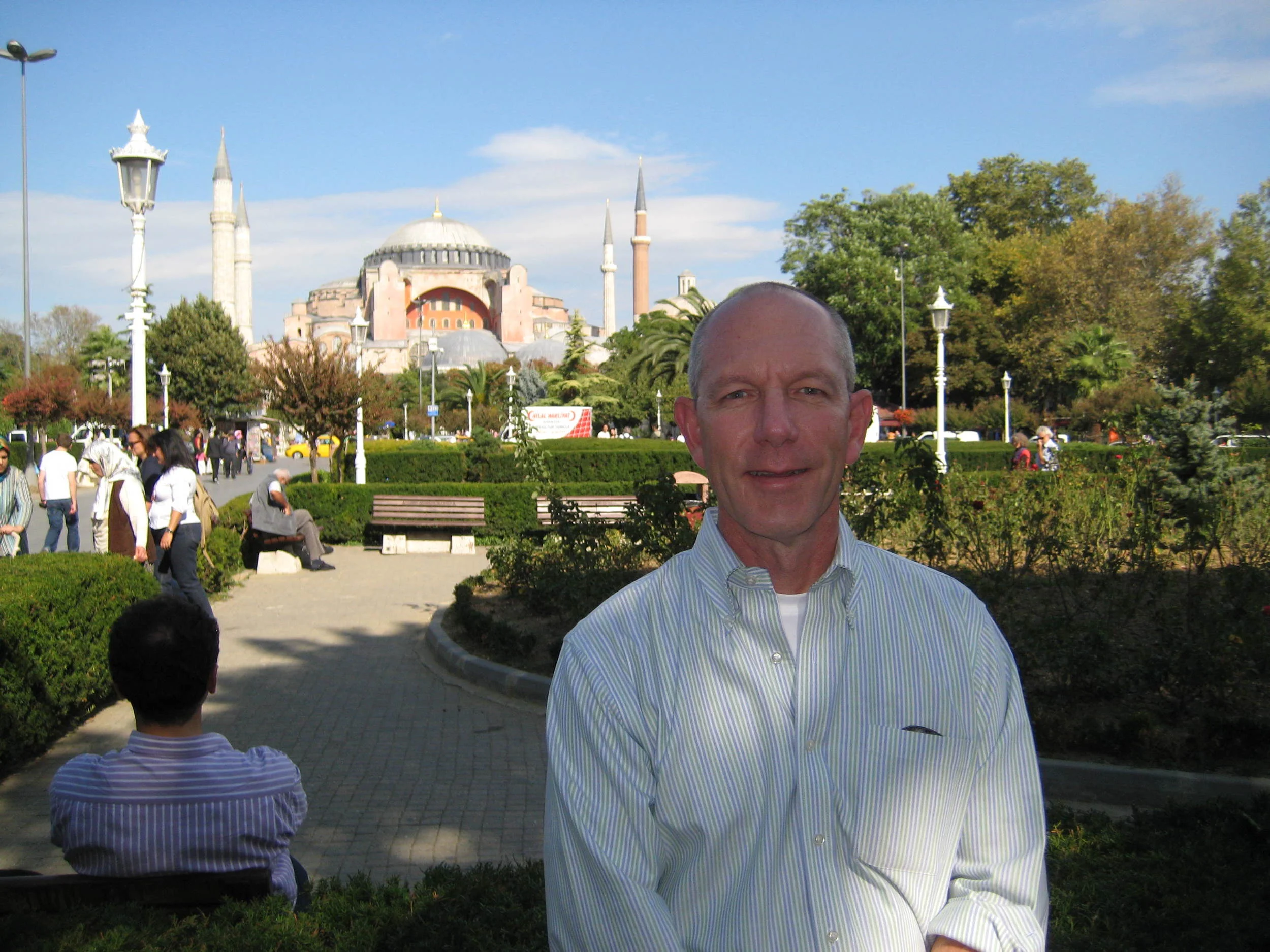 Collaborating with a partner in Istanbul. 