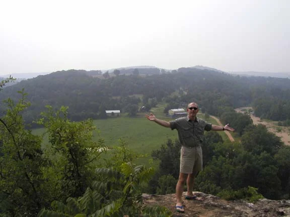 The cliff above one of my favorite places, near Harrison, AR.