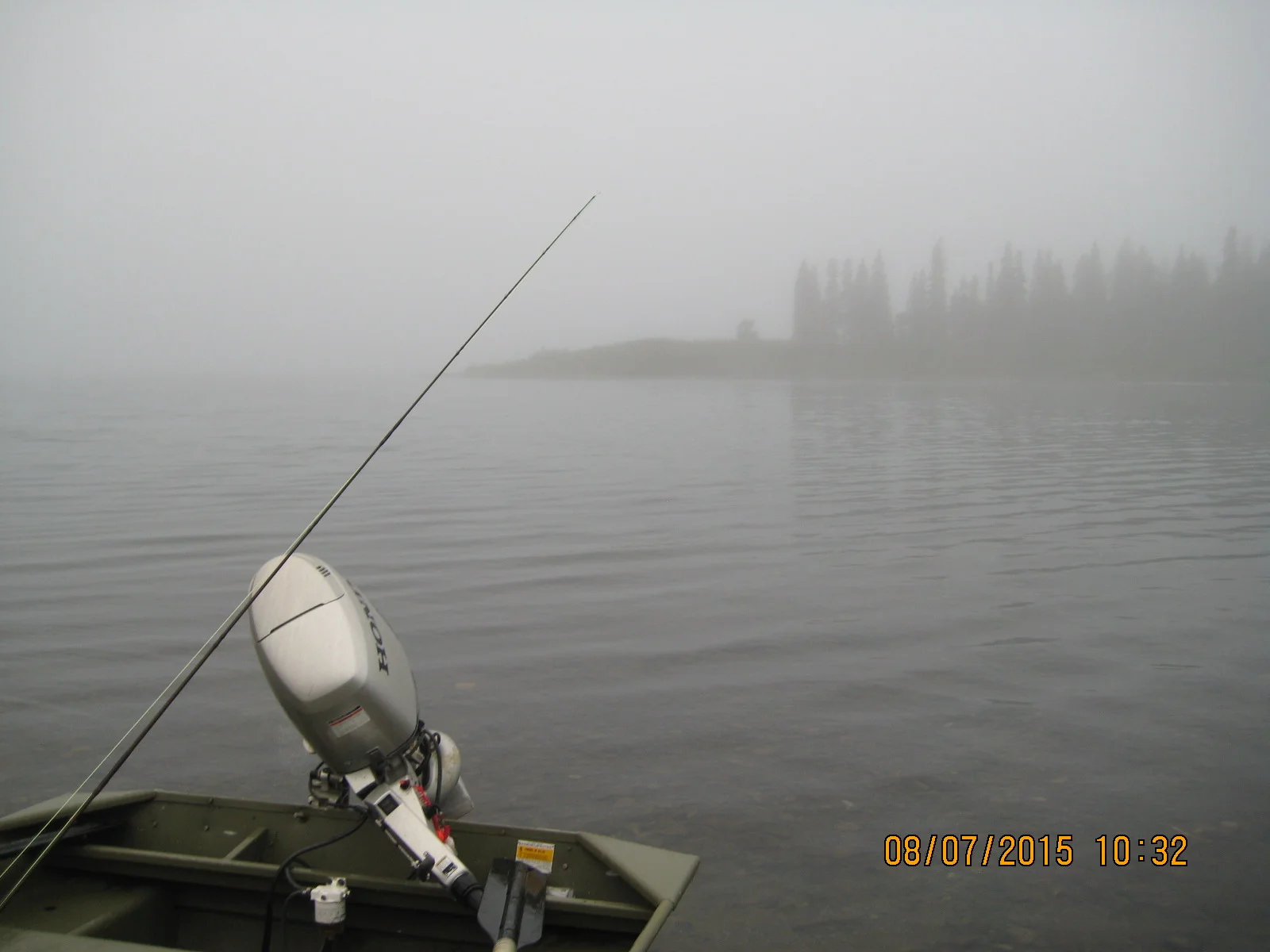 Foggy Friday morning. Magical boat ride to Sunshine Creek