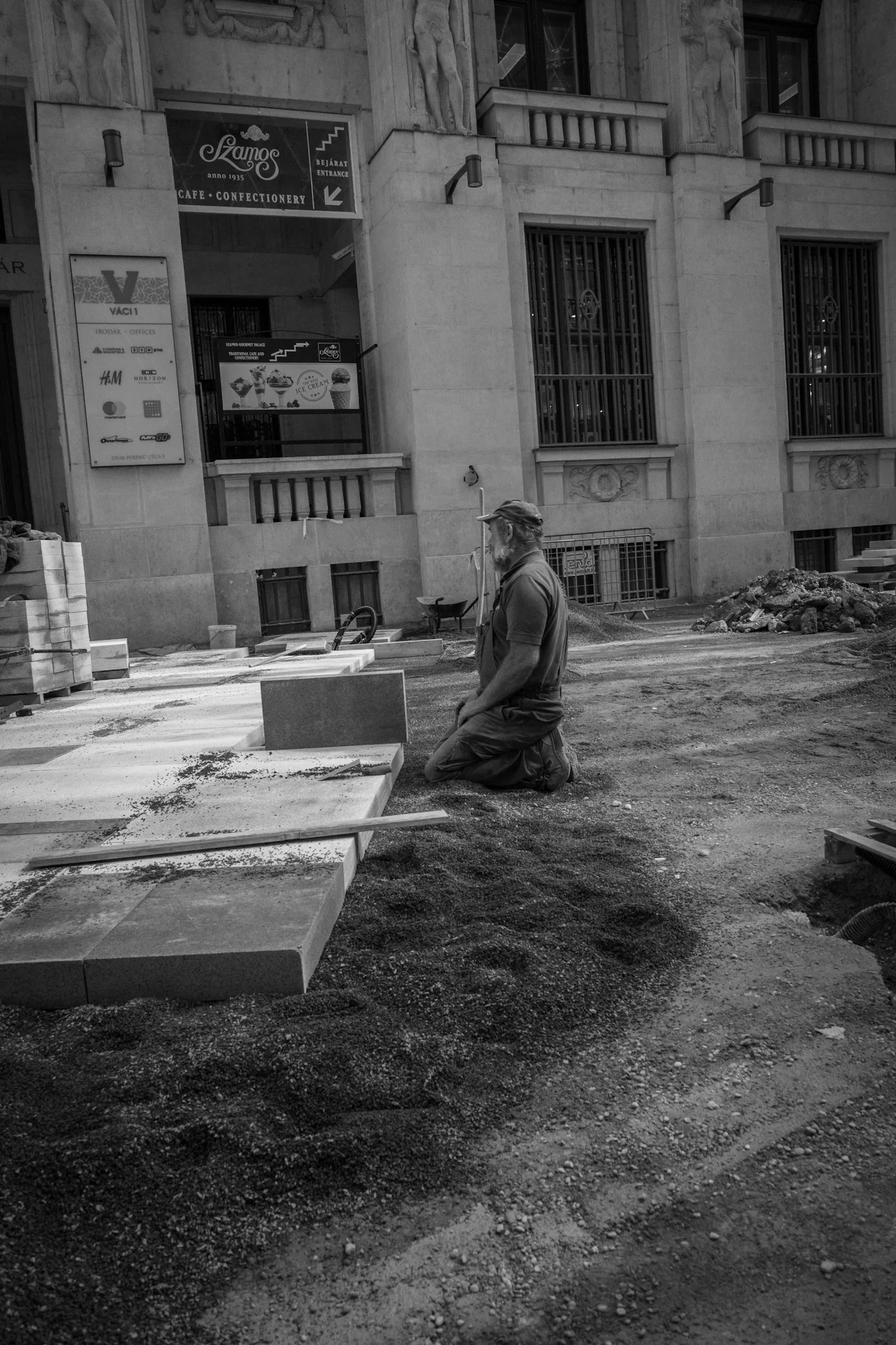 Road repair - Budapest, Hungary