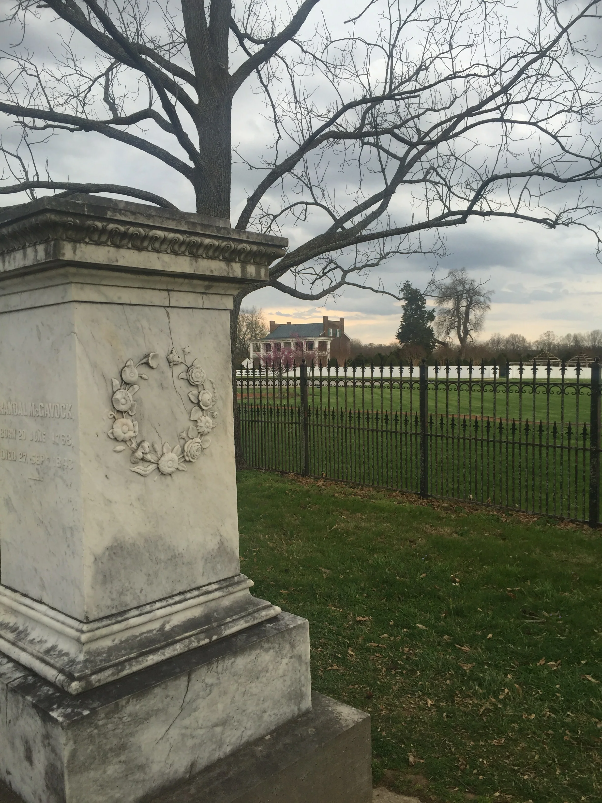 Carnton Plantation and The McGavock Family Cemetery. Photo by Liliana Katherine Stelter April 2015.