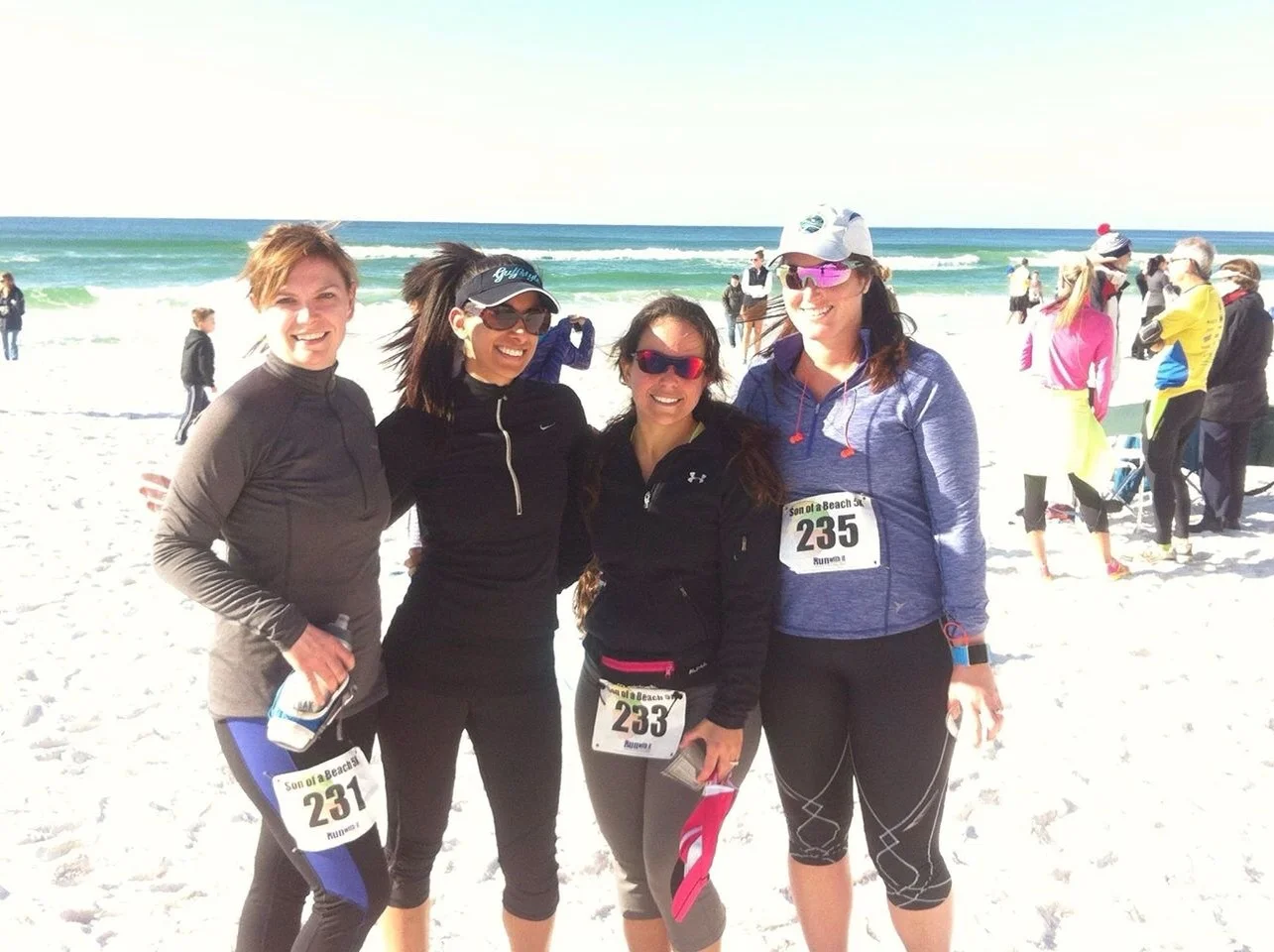 Me and the crew after the Son of a Beach 5k last February 