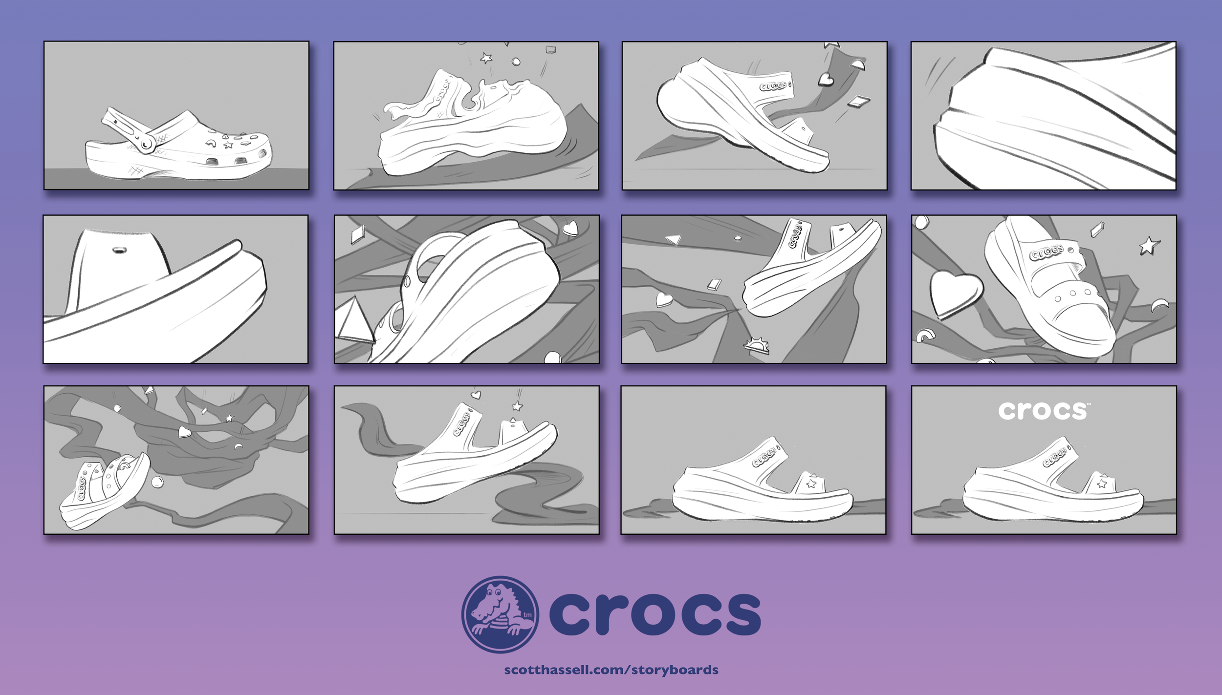 Crocs Sandal Storyboards