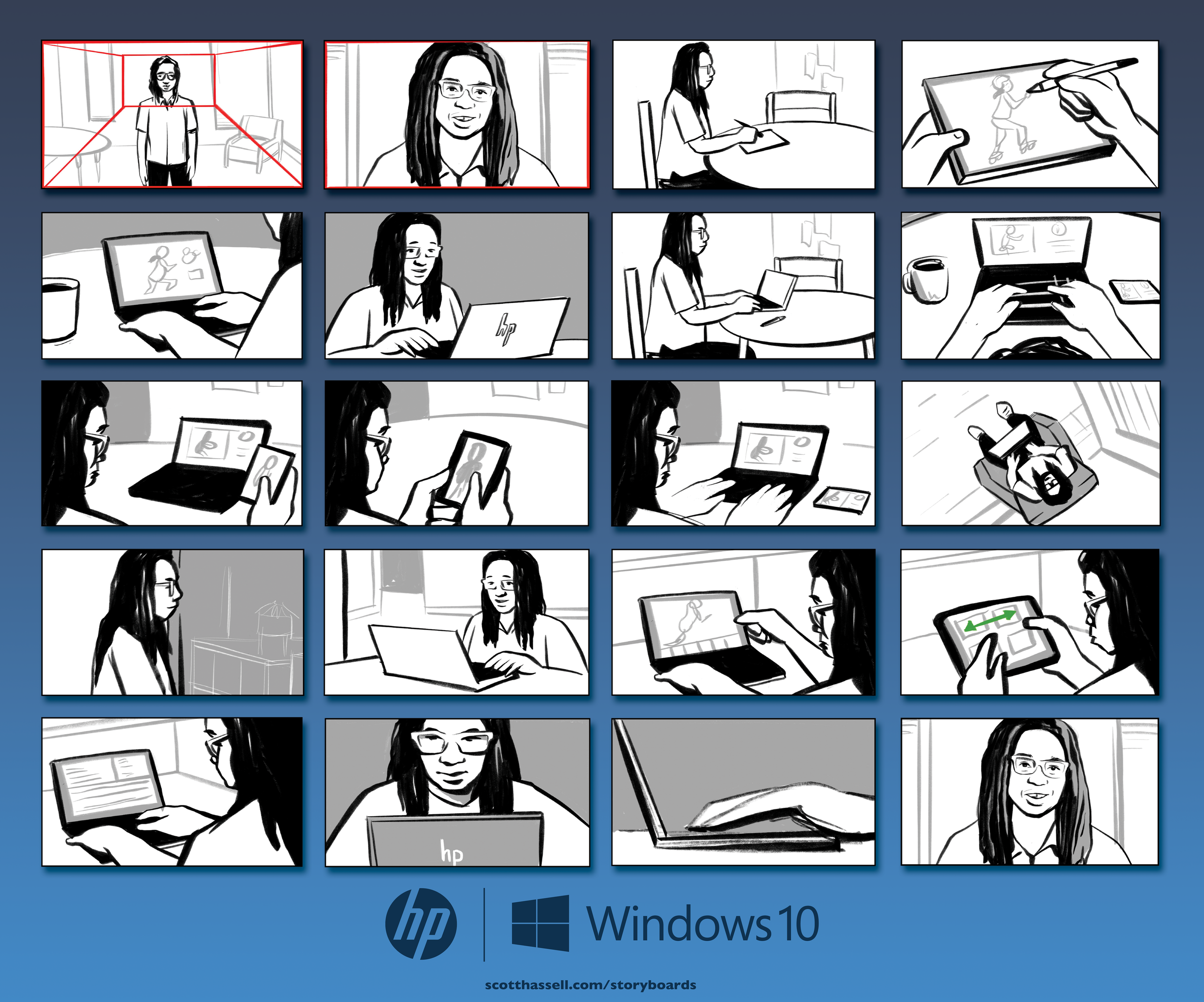 Storyboards for HP/Windows A