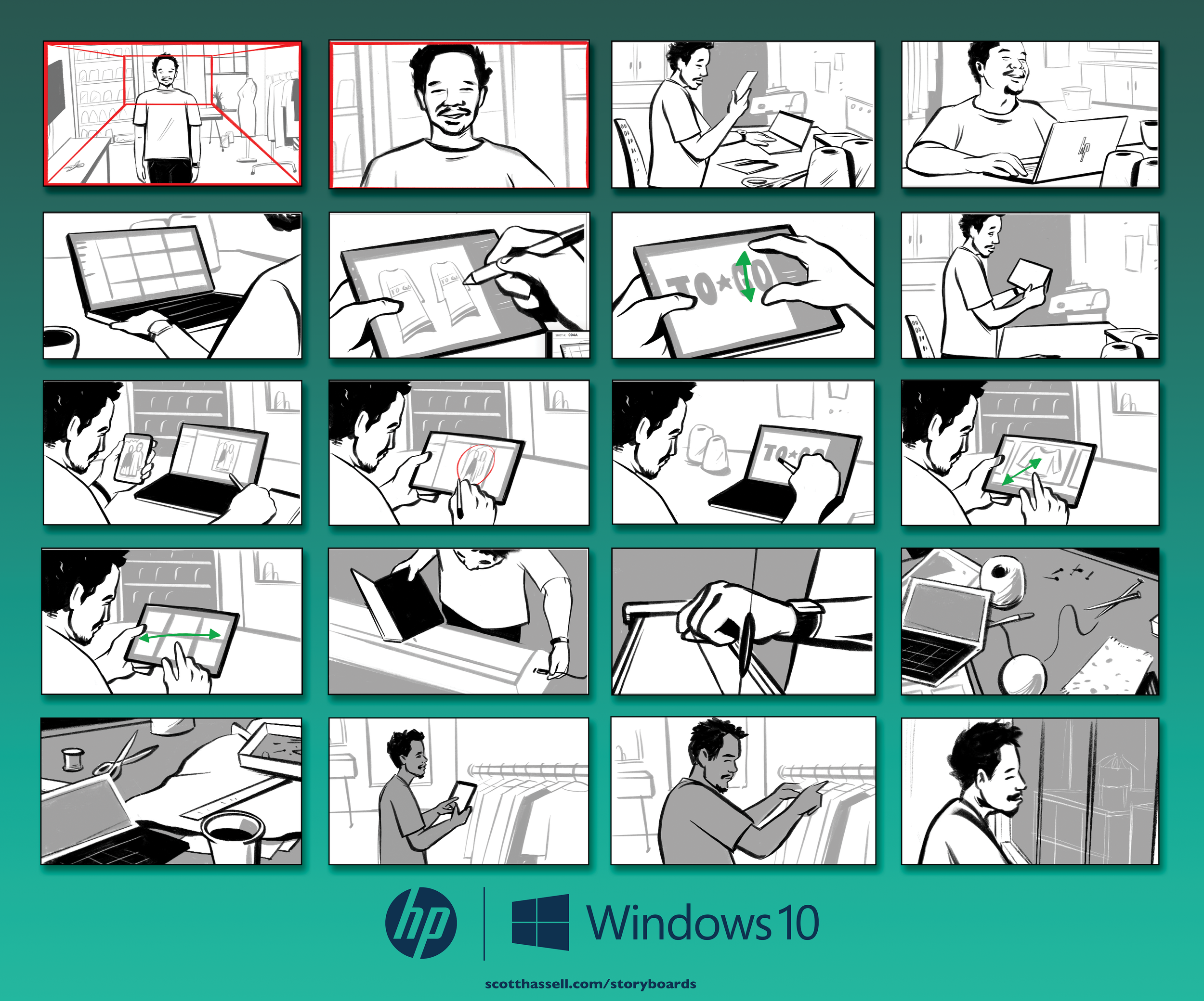 Storyboards for HP /Windows B