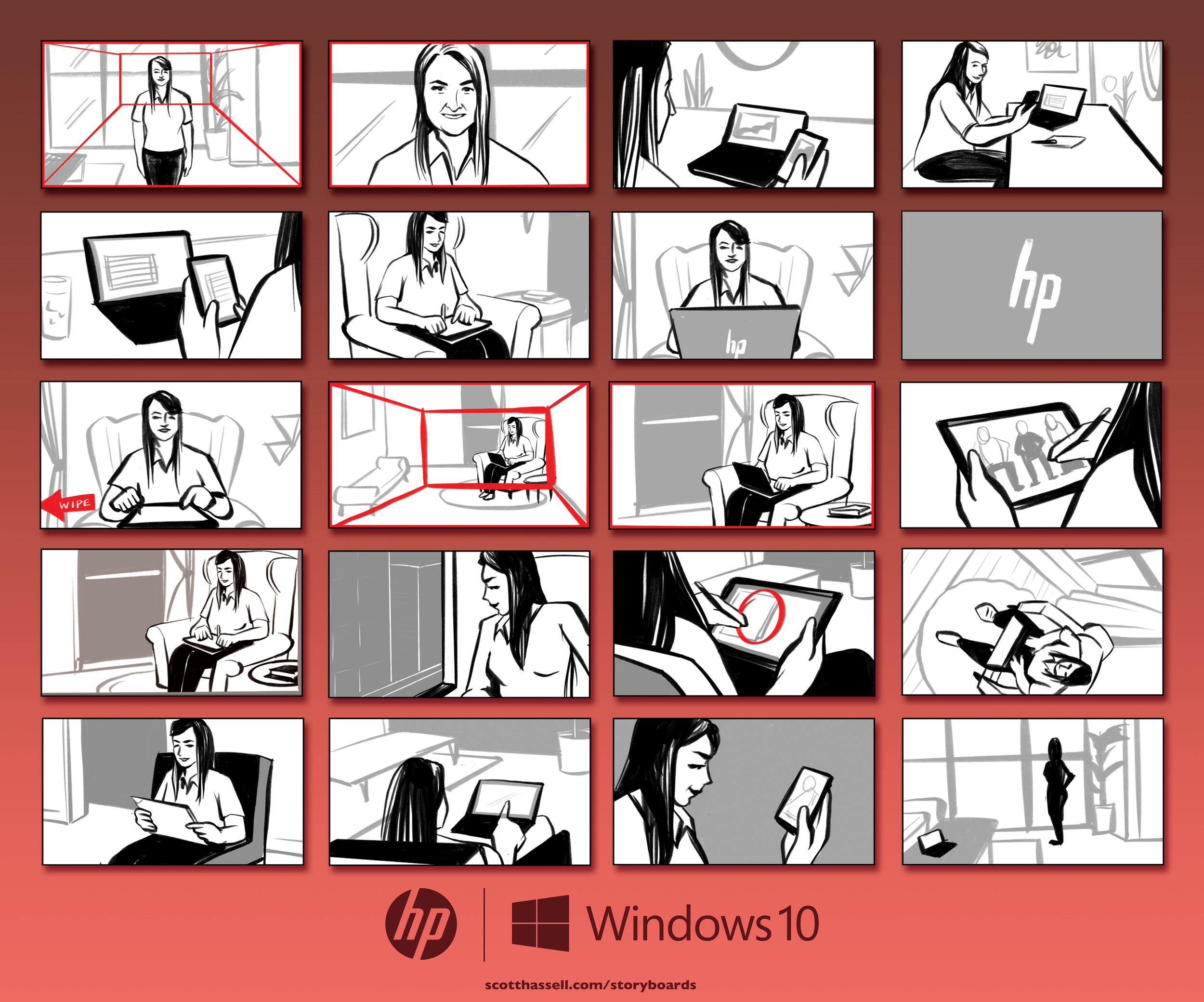 Storyboards for HP /Windows 10 C