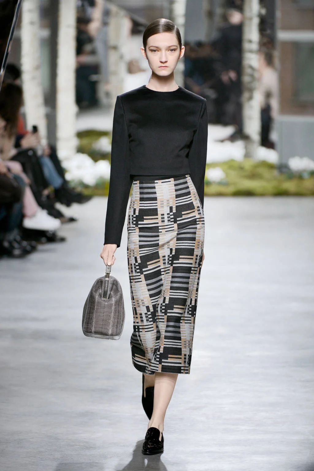 Hugo Boss (crop top with midi skirt)