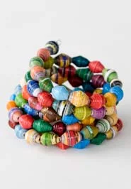 Beaded Statement Bracelet. Made in Uganda.