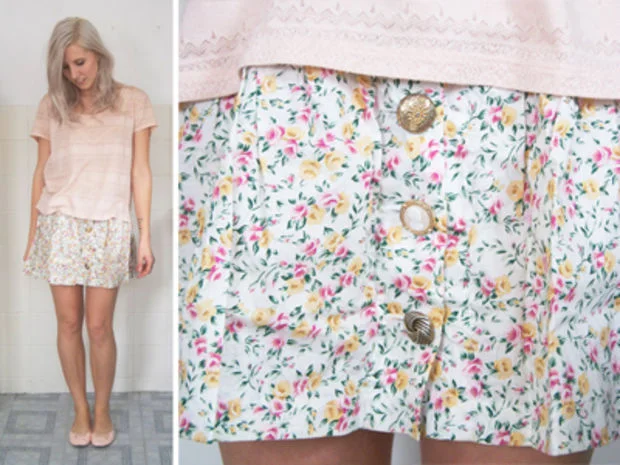 Not the same color of pink in the skirt, but the top still works with it!