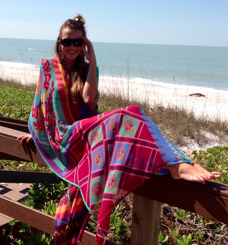 This one is perfect for the beach and then later for a party! 