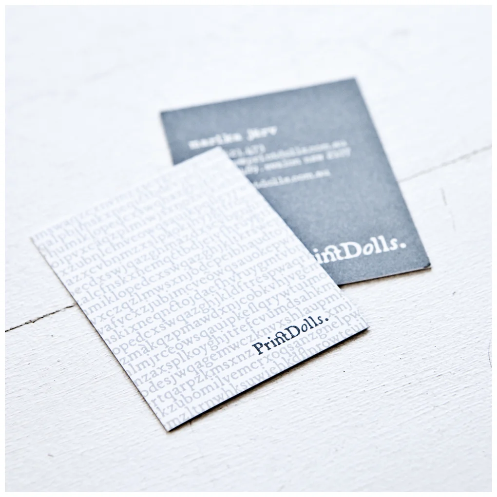PrintDolls business cards by Marika Jarv Creative